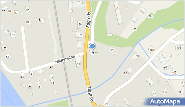 Piwniczna-Zdrój, Zagrody, 29, mapa Piwniczna-Zdrój