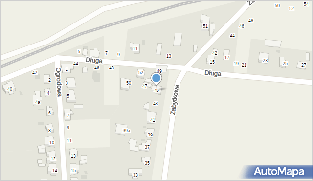 Płochocin, Zabytkowa, 45, mapa Płochocin