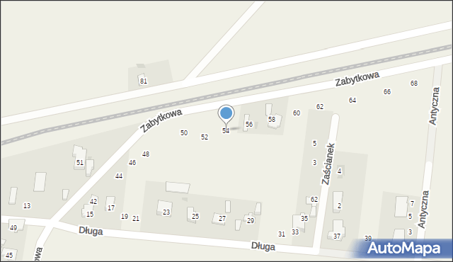 Płochocin, Zabytkowa, 54, mapa Płochocin