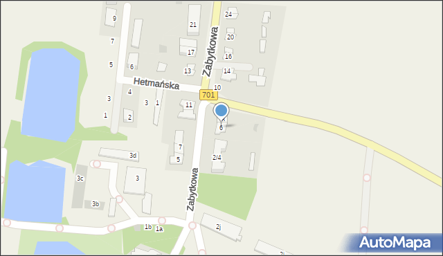 Płochocin, Zabytkowa, 6, mapa Płochocin