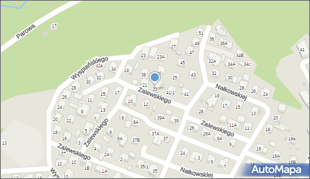 Płock, Zalewskiego Kazimierza, 23, mapa Płock