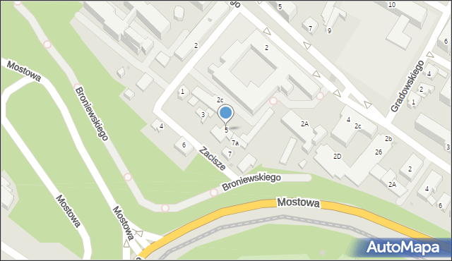 Płock, Zacisze, 5, mapa Płock