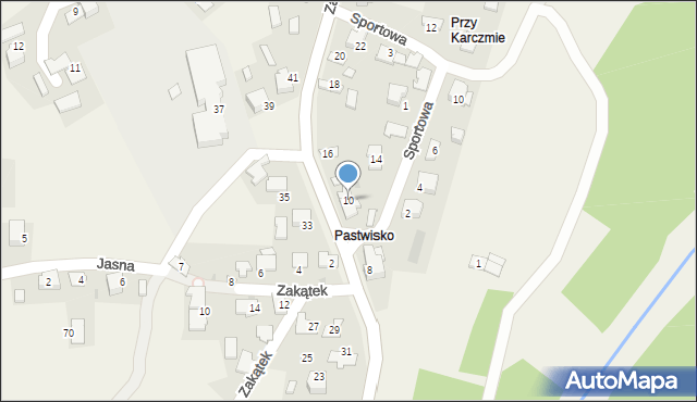 Podolsze, Zatorska, 10, mapa Podolsze