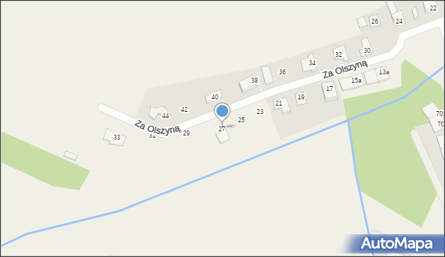 Podolszyn Nowy, Za Olszyną, 27, mapa Podolszyn Nowy