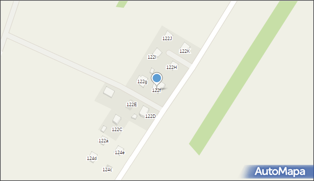 Podzamcze, Zamkowa, 122f, mapa Podzamcze