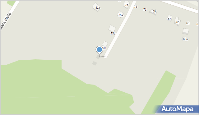 Podzamcze, Zamkowa, 75D, mapa Podzamcze