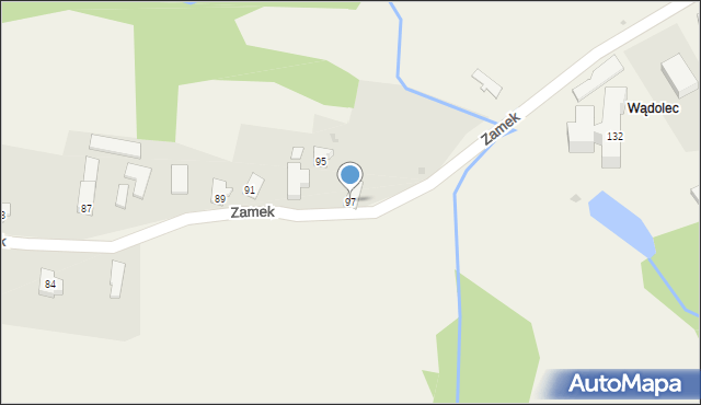 Pogórze, Zamek, 97, mapa Pogórze