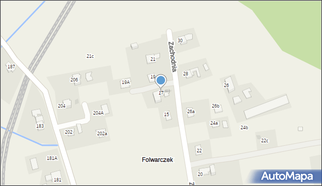 Pogwizdów, Zachodnia, 17, mapa Pogwizdów