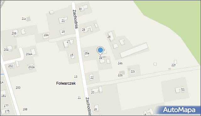 Pogwizdów, Zachodnia, 24, mapa Pogwizdów