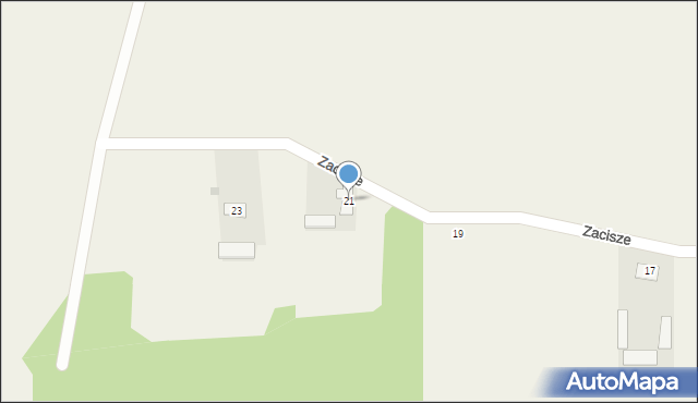 Pokrzywnica, Zacisze, 21, mapa Pokrzywnica