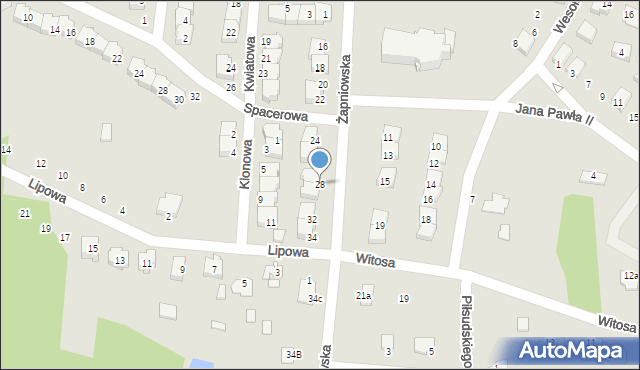 Połaniec, Żapniowska, 28, mapa Połaniec