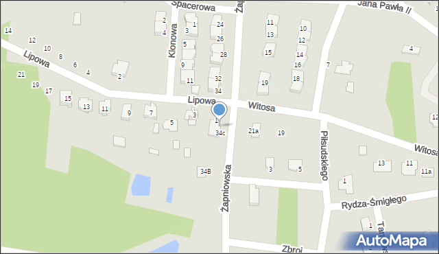 Połaniec, Żapniowska, 34d, mapa Połaniec