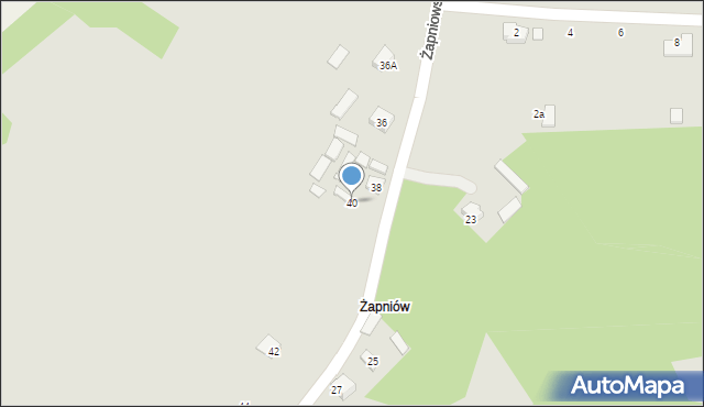 Połaniec, Żapniowska, 40, mapa Połaniec