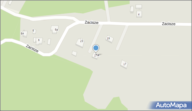 Polanów, Zacisze, 17A, mapa Polanów