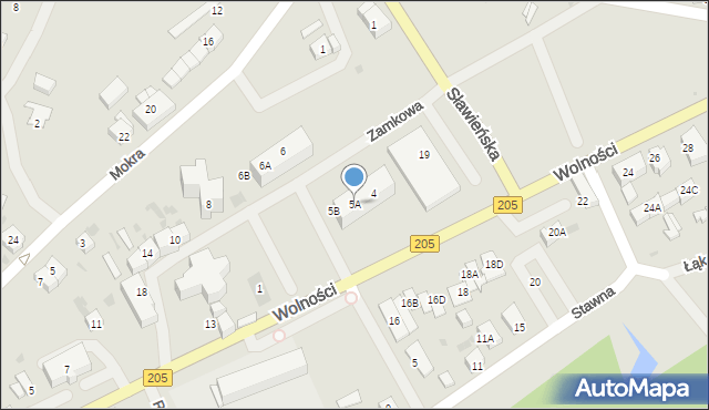 Polanów, Zamkowa, 5A, mapa Polanów