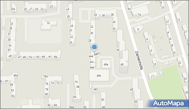 Police, Zamenhofa Ludwika, dr., 44A, mapa Police