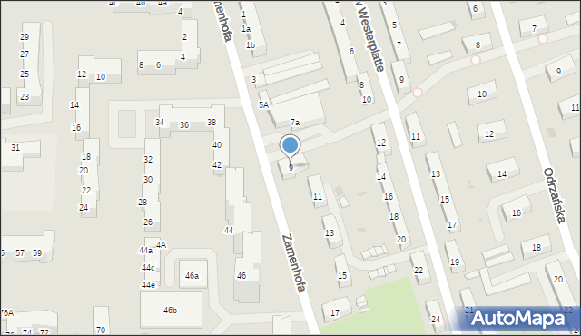 Police, Zamenhofa Ludwika, dr., 9, mapa Police