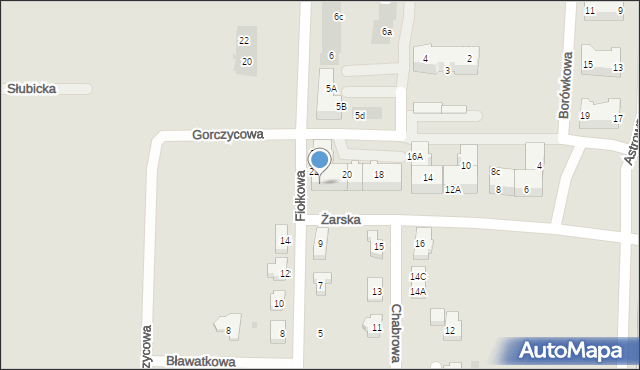 Polkowice, Żarska, 22A, mapa Polkowice