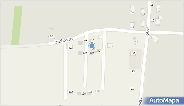 Poręba Wielka, Zachodnia, 10a, mapa Poręba Wielka