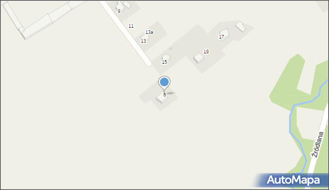 Poręba Żegoty, Za Dworem, 6, mapa Poręba Żegoty