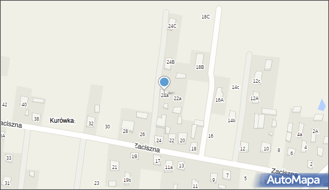 Postoliska, Zaciszna, 24a, mapa Postoliska