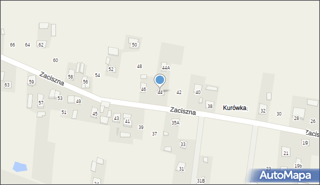 Postoliska, Zaciszna, 44, mapa Postoliska