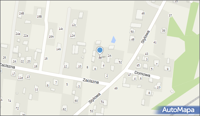 Postoliska, Zaciszna, 4a, mapa Postoliska