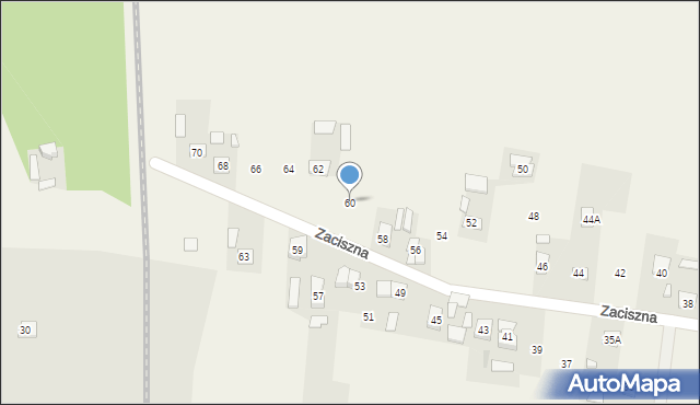 Postoliska, Zaciszna, 60, mapa Postoliska