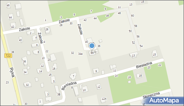 Prażmów, Zakole, 34, mapa Prażmów