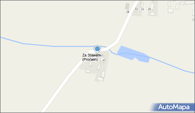 Proćwin, Zastawna, 45, mapa Proćwin