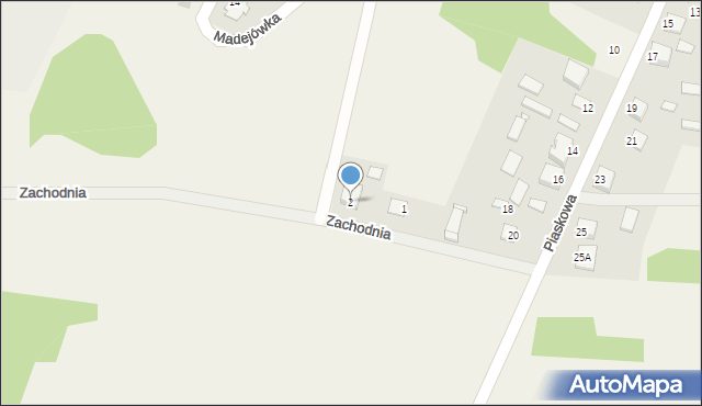 Promnik, Zachodnia, 2, mapa Promnik