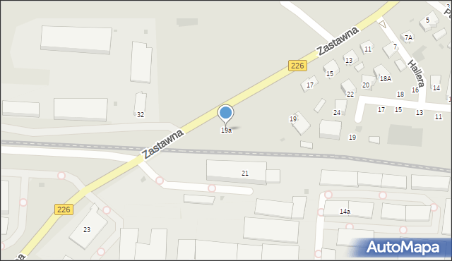 Pruszcz Gdański, Zastawna, 19a, mapa Pruszcz Gdański