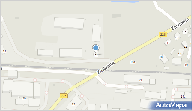 Pruszcz Gdański, Zastawna, 32, mapa Pruszcz Gdański