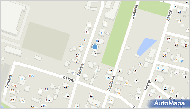 Pruszków, Zacisze, 6, mapa Pruszków