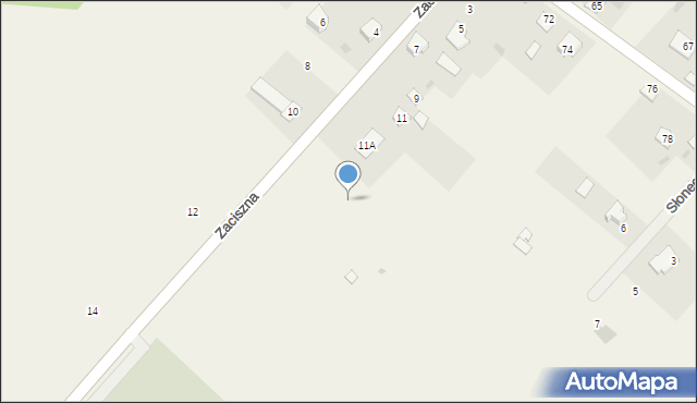 Pruszyn, Zaciszna, 15a, mapa Pruszyn