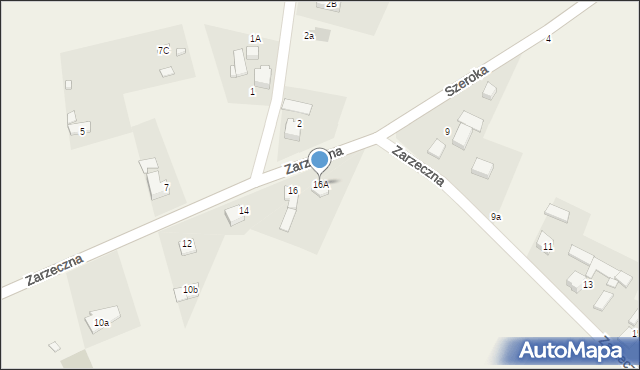 Przeczyce, Zarzeczna, 16A, mapa Przeczyce