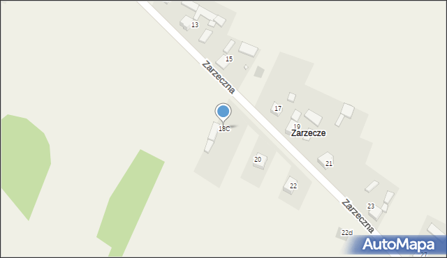 Przeczyce, Zarzeczna, 18C, mapa Przeczyce