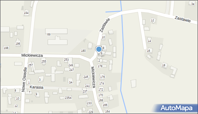 Przędzel, Zastawie, 4, mapa Przędzel