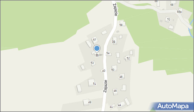 Przeginia Duchowna, Zajazie, 55, mapa Przeginia Duchowna