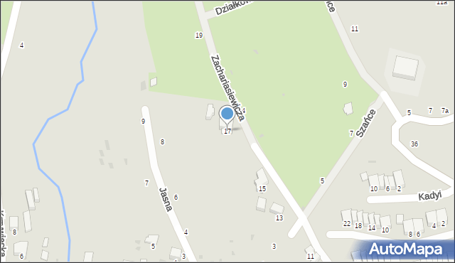 Przemyśl, Zachariasiewicza Jana, 17, mapa Przemyśla