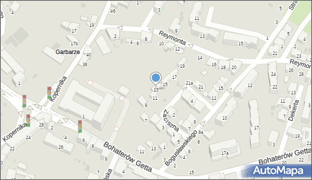 Przemyśl, Zaciszna, 13, mapa Przemyśla