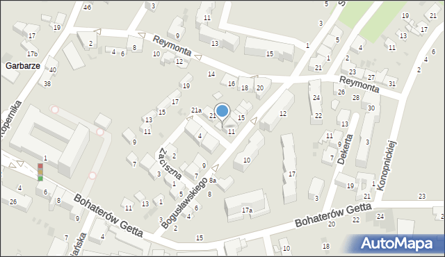 Przemyśl, Zaciszna, 23, mapa Przemyśla