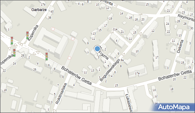 Przemyśl, Zaciszna, 3A, mapa Przemyśla