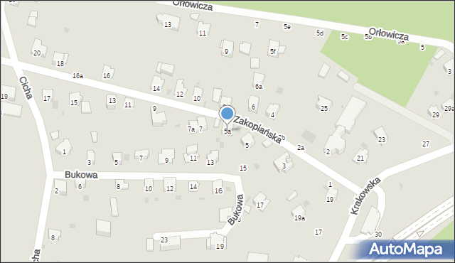 Przemyśl, Zakopiańska, 5a, mapa Przemyśla