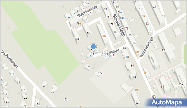 Przemyśl, Zaleskiego Bohdana, 6, mapa Przemyśla