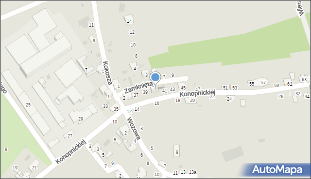 Przemyśl, Zamknięta, 4, mapa Przemyśla