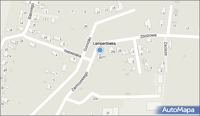 Przemyśl, Zamoyskiego Jana, hetm., 26, mapa Przemyśla