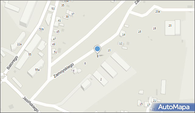 Przemyśl, Zamoyskiego Jana, hetm., 8, mapa Przemyśla