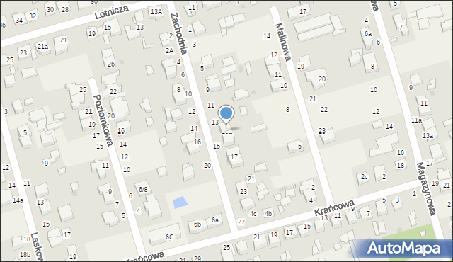 Przeźmierowo, Zachodnia, 15a, mapa Przeźmierowo