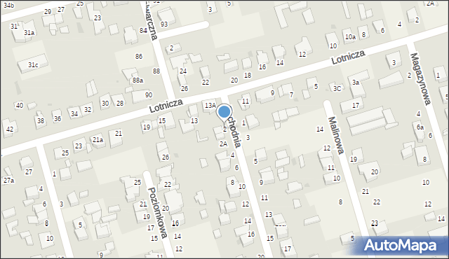 Przeźmierowo, Zachodnia, 2, mapa Przeźmierowo